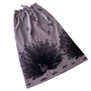 Purple Peacock Statement Skirt